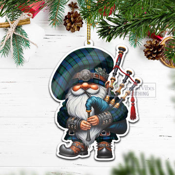MacThomas (McThomas) Tartan Bagpiper Gnome Christmas Ornament - Tartan Vibes Clothing