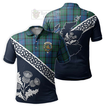 MacThomas (McThomas) Tartan Polo Shirt Featuring Thistle and Scotland Map Kid - Tartanvibesclothing Store
