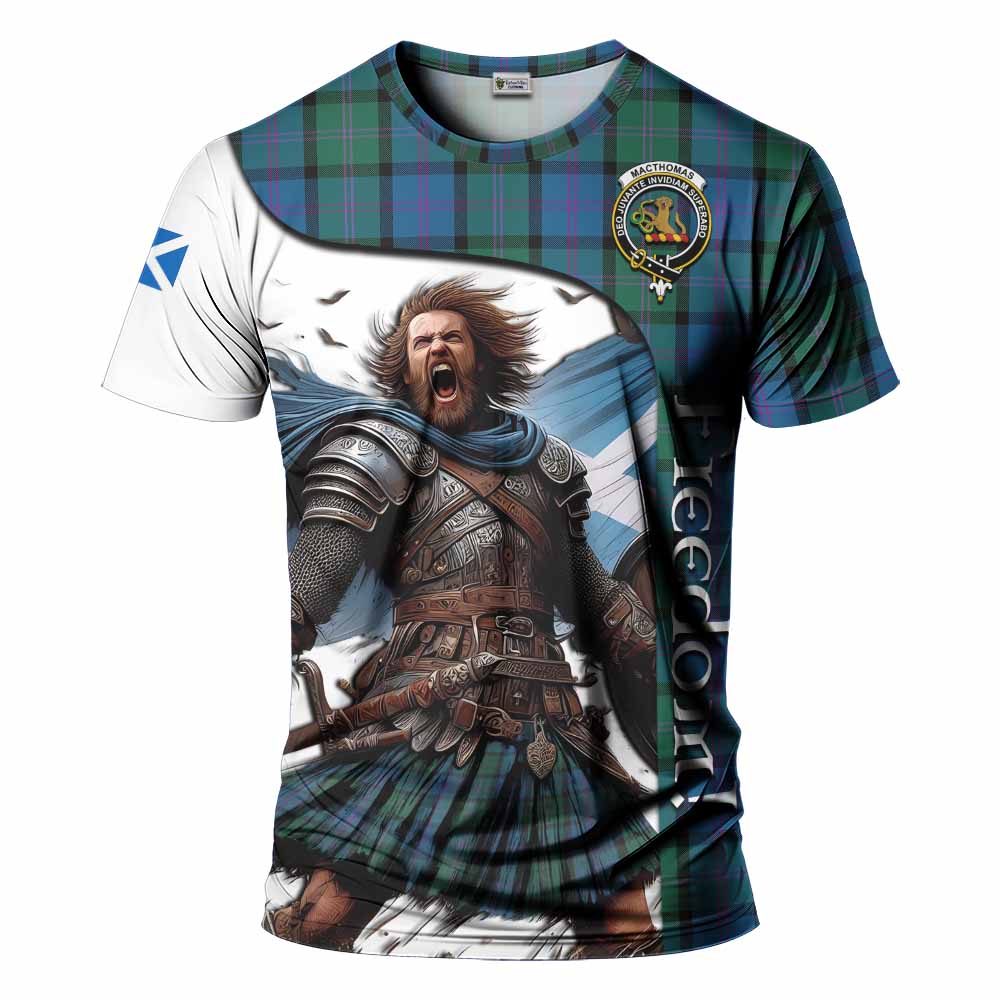 MacThomas (McThomas) Crest Tartan T-Shirt Inspired by the Freedom of Scottish Warrior Kid's Shirt - Tartan Vibes Clothing