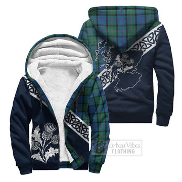 MacThomas (McThomas) Tartan Sherpa Hoodie Featuring Thistle and Scotland Map Unisex - Tartan Vibes Clothing