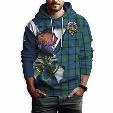 MacThomas (McThomas) Tartan Family Crest Hoodie Scottish Thistle Celtic Inspired Pullover Hoodie - Tartan Vibes Clothing
