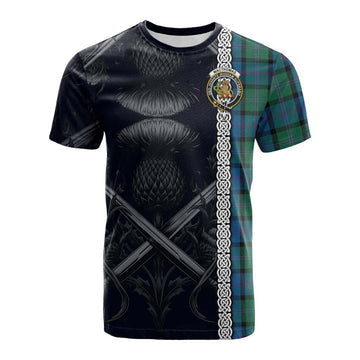 MacThomas (McThomas) Tartan Cotton T-shirt with Family Crest Cross Sword Thistle Celtic Vibes Kid's Shirt - Tartan Vibes Clothing