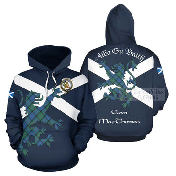 MacThomas (McThomas) Tartan Lion Rampant Hoodie Proudly Display Your Heritage with Alba Gu Brath and Clan Name Zip Hoodie - Tartan Vibes Clothing