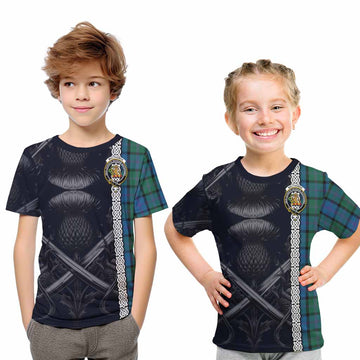 MacThomas (McThomas) Tartan Kid T-Shirt with Family Crest Cross Sword Thistle Celtic Vibes Youth XL Size14 - Tartan Vibes Clothing