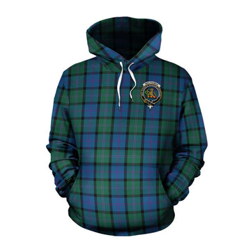 MacThomas (McThomas) Tartan Cotton Hoodie with Family Crest Celtic Skull Style Pullover Hoodie XS - Tartan Vibes Clothing