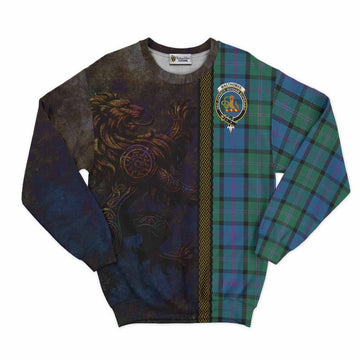 MacThomas (McThomas) Tartan Family Crest Sweatshirt Alba Gu Brath Be Brave Lion Ancient Style Unisex - Tartan Vibes Clothing