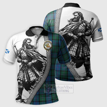 MacThomas (McThomas) Tartan Clan Crest Polo Shirt with Highlander Warrior Celtic Style Kid - Tartan Vibes Clothing