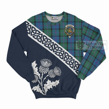 MacThomas (McThomas) Tartan Sweatshirt Featuring Thistle and Scotland Map Unisex - Tartan Vibes Clothing
