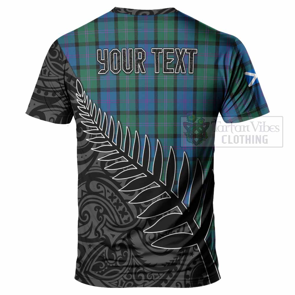 MacThomas (McThomas) Crest Tartan T-Shirt with New Zealand Silver Fern Half Style - Tartan Vibes Clothing