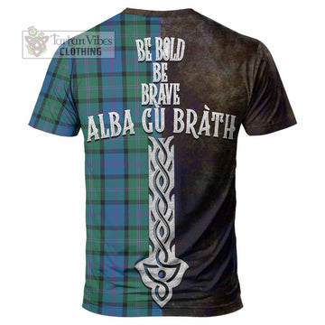 MacThomas (McThomas) Tartan Family Crest T-Shirt Alba Gu Brath Be Brave Lion Ancient Style - Tartan Vibes Clothing