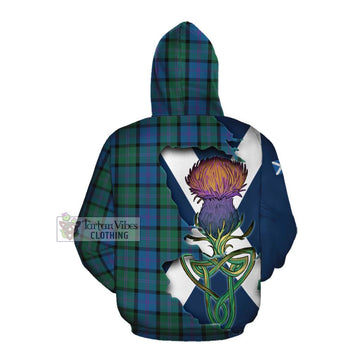 MacThomas (McThomas) Tartan Family Crest Cotton Hoodie Scottish Thistle Celtic Inspired Pullover Hoodie - Tartan Vibes Clothing