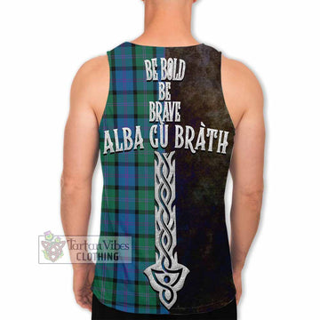 MacThomas (McThomas) Tartan Family Crest Men's Tank Top Alba Gu Brath Be Brave Lion Ancient Style - Tartan Vibes Clothing