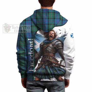 Tartan Vibes Clothing MacThomas (McThomas) Crest Tartan Hoodie Inspired by the Freedom of Scottish Warrior