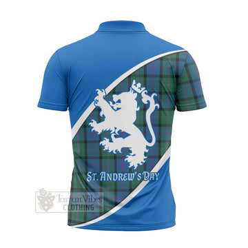 MacThomas (McThomas) Family Crest Tartan Zipper Polo Shirt Celebrate Saint Andrew's Day in Style - Tartan Vibes Clothing