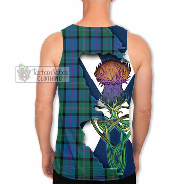 MacThomas (McThomas) Tartan Family Crest Men's Tank Top Scottish Thistle Celtic Inspired - Tartan Vibes Clothing