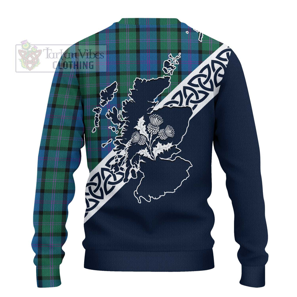 MacThomas (McThomas) Tartan Ugly Sweater Featuring Thistle and Scotland Map - Tartan Vibes Clothing