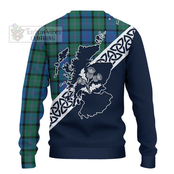 MacThomas (McThomas) Tartan Ugly Sweater Featuring Thistle and Scotland Map - Tartan Vibes Clothing