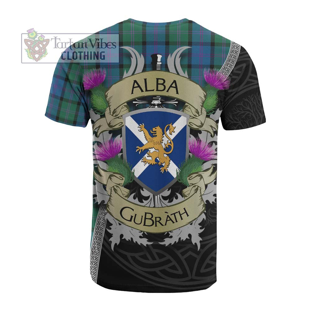 MacThomas (McThomas) Tartan Family Crest Cotton T-shirt Lion Rampant Royal Thistle Shield Celtic Inspired - Tartan Vibes Clothing