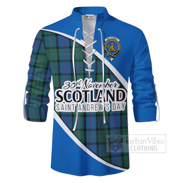MacThomas (McThomas) Family Crest Tartan Ghillie Kilt Shirt Celebrate Saint Andrew's Day in Style - Tartan Vibes Clothing