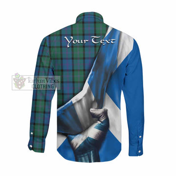 MacThomas (McThomas) Tartan Long Sleeve Button Shirt with Family Crest Scotland Patriotic Style Men's Shirt - Tartan Vibes Clothing
