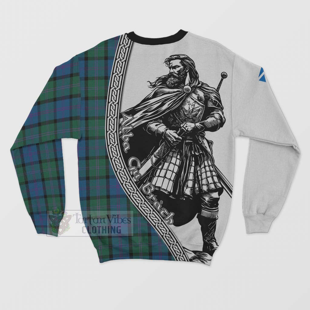 MacThomas (McThomas) Tartan Clan Crest Sweatshirt with Highlander Warrior Celtic Style - Tartan Vibes Clothing