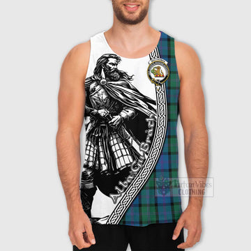 MacThomas (McThomas) Tartan Clan Crest Men's Tank Top with Highlander Warrior Celtic Style - Tartan Vibes Clothing