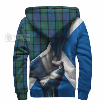 MacThomas (McThomas) Tartan Sherpa Hoodie with Family Crest Scotland Patriotic Style - Tartan Vibes Clothing