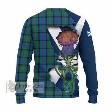 MacThomas (McThomas) Tartan Family Crest Knitted Sweater Scottish Thistle Celtic Inspired - Tartan Vibes Clothing
