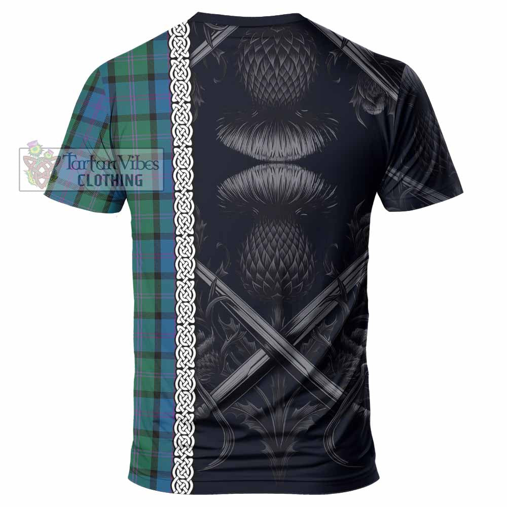 MacThomas (McThomas) Tartan T-Shirt with Family Crest Cross Sword Thistle Celtic Vibes - Tartan Vibes Clothing