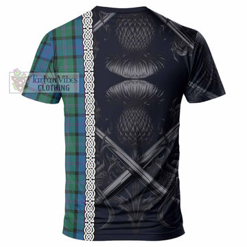 MacThomas (McThomas) Tartan T-Shirt with Family Crest Cross Sword Thistle Celtic Vibes - Tartan Vibes Clothing