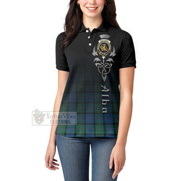 MacThomas (McThomas) Tartan Women's Polo Shirt Featuring Alba Gu Brath Family Crest Celtic Inspired - Tartan Vibes Clothing