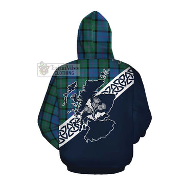 MacThomas (McThomas) Tartan Cotton Hoodie Featuring Thistle and Scotland Map Pullover Hoodie - Tartan Vibes Clothing