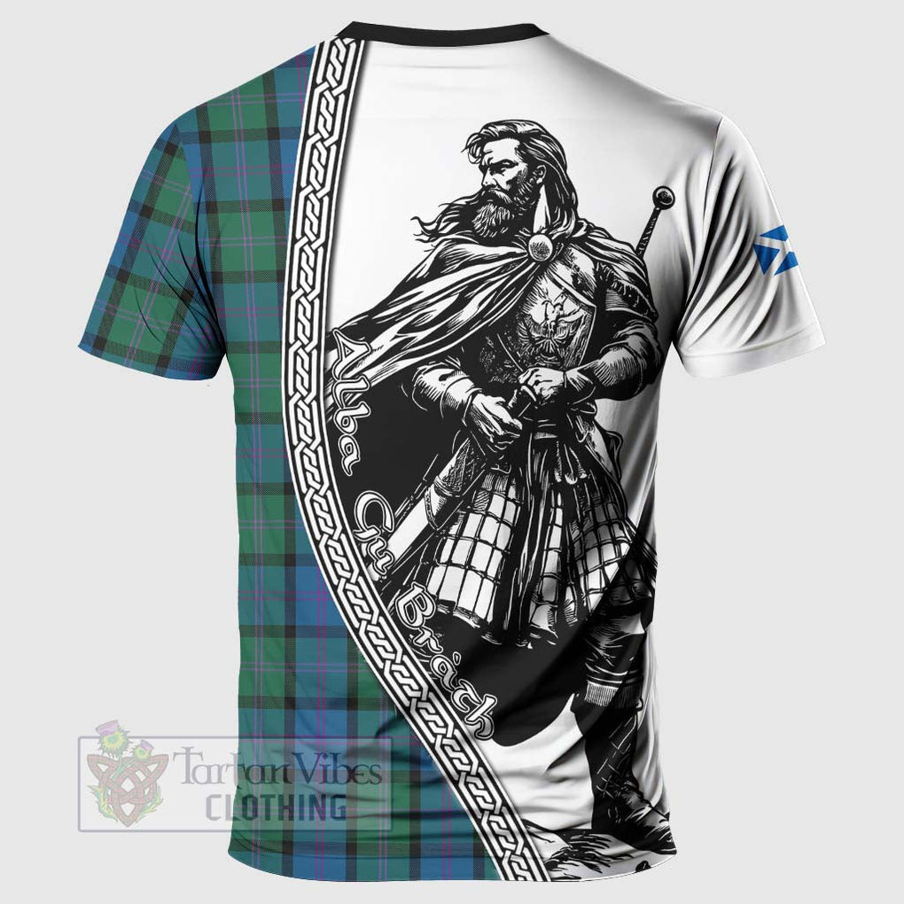 MacThomas (McThomas) Tartan Clan Crest T-Shirt with Highlander Warrior Celtic Style - Tartan Vibes Clothing