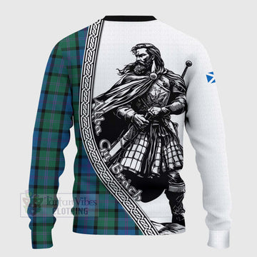 MacThomas (McThomas) Tartan Clan Crest Knitted Sweater with Highlander Warrior Celtic Style - Tartan Vibes Clothing