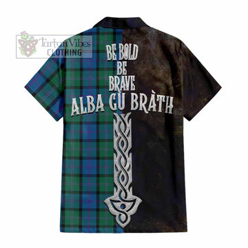 MacThomas (McThomas) Tartan Family Crest Hawaiian Shirt Alba Gu Brath Be Brave Lion Ancient Style - Tartan Vibes Clothing