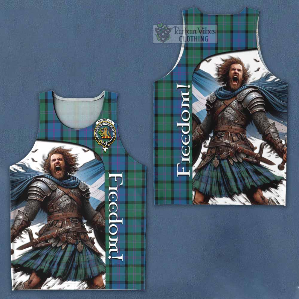 Tartan Vibes Clothing MacThomas (McThomas) Crest Tartan Men's Tank Top Inspired by the Freedom of Scottish Warrior