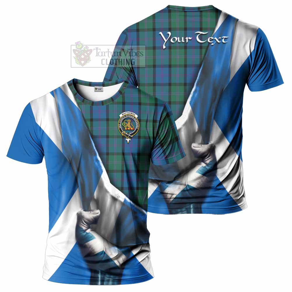 MacThomas (McThomas) Tartan T-Shirt with Family Crest Scotland Patriotic Style - Tartan Vibes Clothing