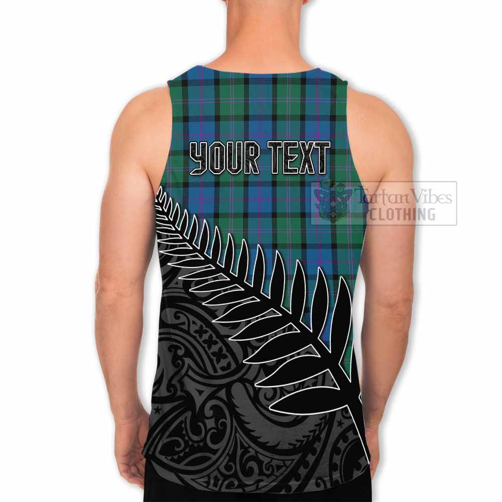 MacThomas (McThomas) Crest Tartan Men's Tank Top with New Zealand Silver Fern Half Style - Tartan Vibes Clothing