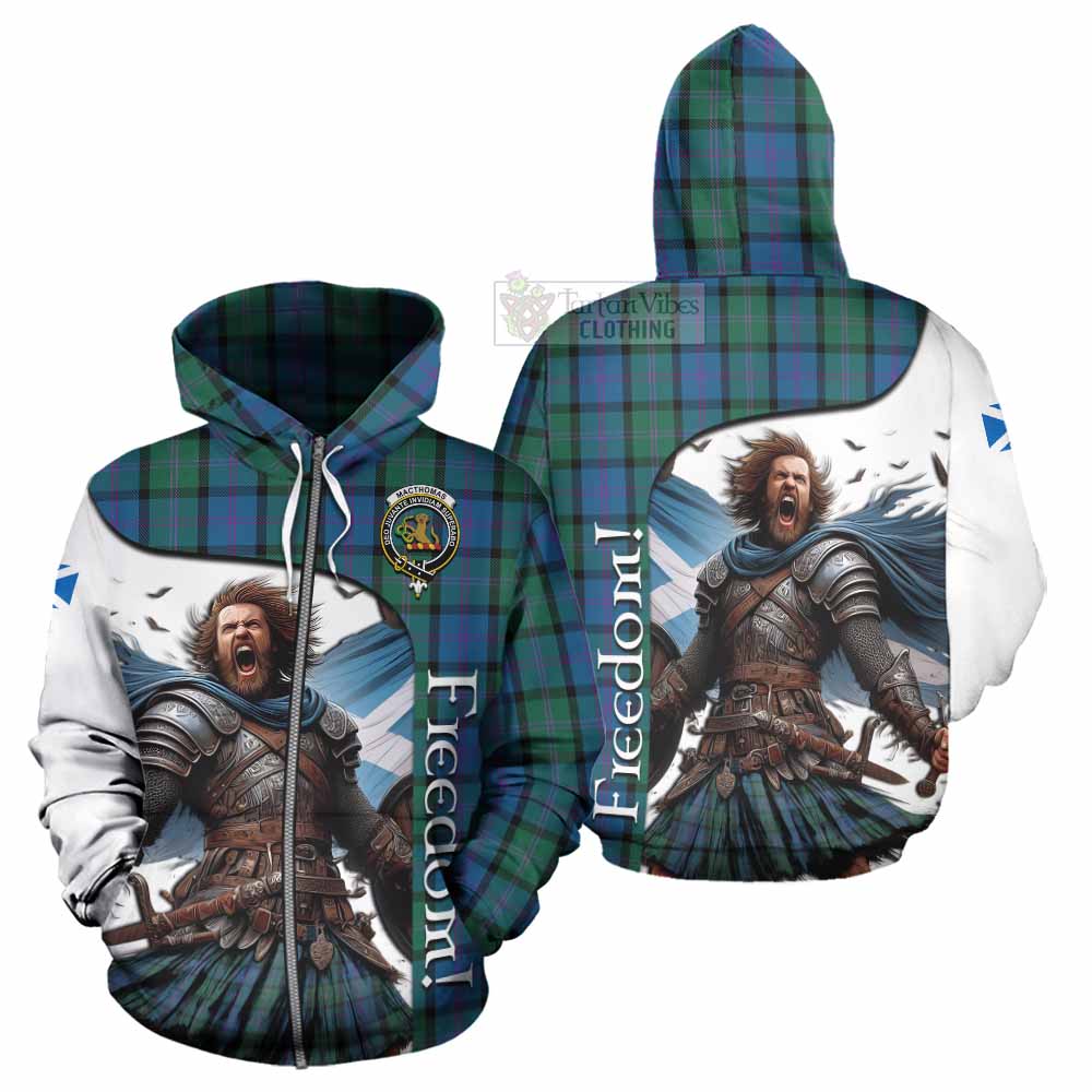 MacThomas (McThomas) Crest Tartan Hoodie Inspired by the Freedom of Scottish Warrior Zip Hoodie - Tartan Vibes Clothing