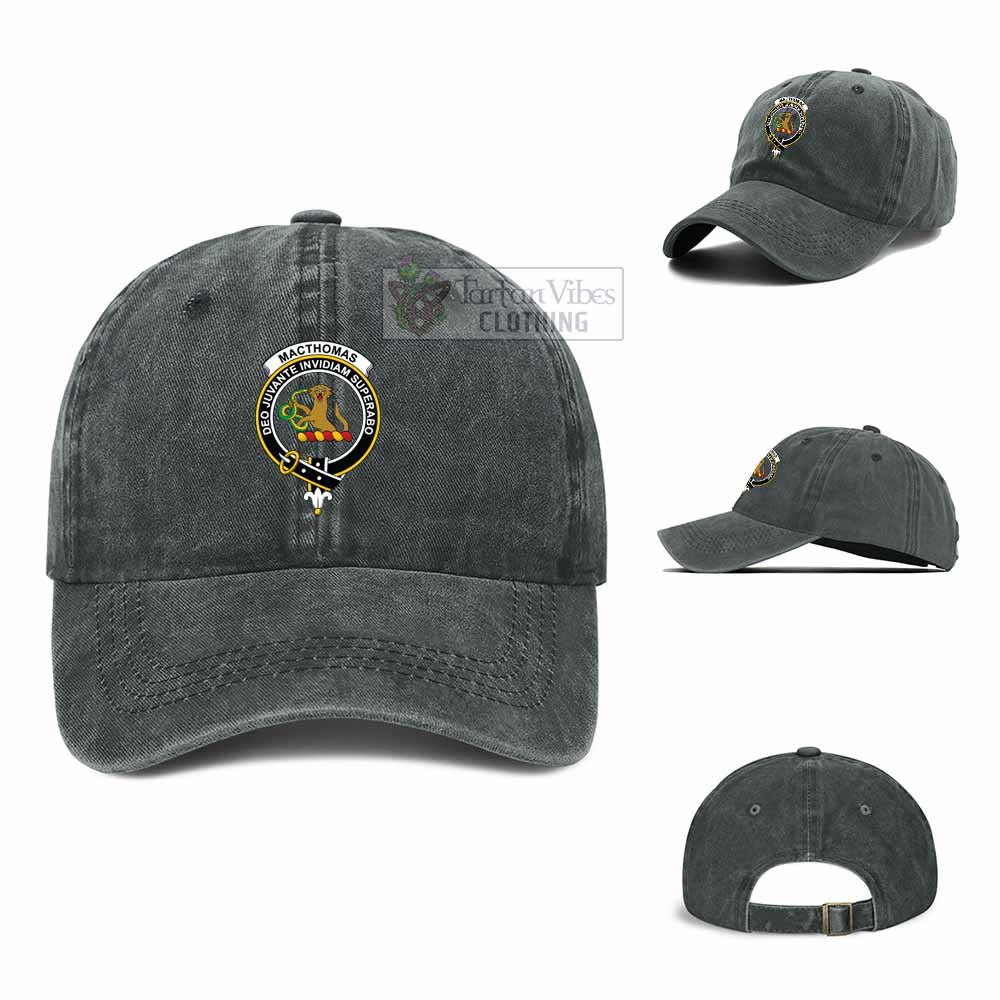 Tartan Vibes Clothing MacThomas (McThomas) Clan Crest Denim Classic Cap