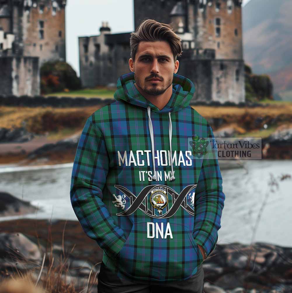MacThomas (McThomas) Tartan Cotton Hoodie with Family Crest DNA In Me Style - Tartan Vibes Clothing