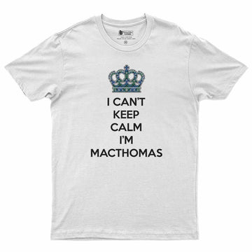 MacThomas (McThomas) Can't Keep Calm Men's T-Shirt White - Tartan Vibes Clothing