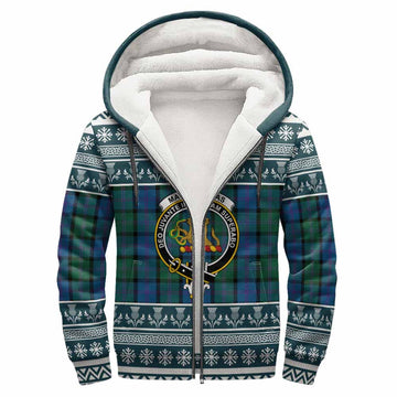 MacThomas (McThomas) Clan Tartan Christmas Fleece Hoodie with Family Crest - Tartan Vibes Clothing