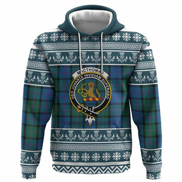 MacThomas (McThomas) Clan Tartan Christmas Hoodie with Family Crest - Tartan Vibes Clothing