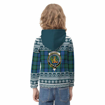 MacThomas (McThomas) Clan Tartan Christmas Kid Hoodie with Family Crest - Tartan Vibes Clothing