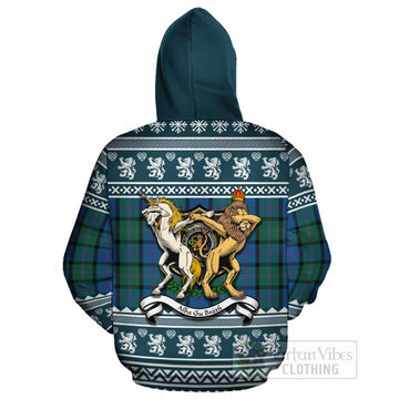 MacThomas (McThomas) Clan Tartan Crest Christmas Cotton Hoodie Coat of Arms Funny Style - Tartan Vibes Clothing