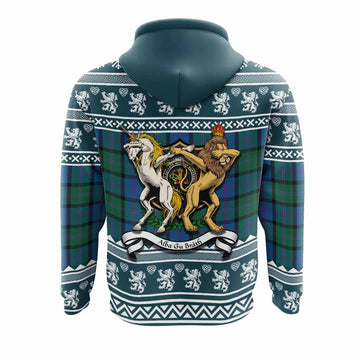 MacThomas (McThomas) Clan Tartan Crest Christmas Hoodie Coat of Arms Funny Style - Tartan Vibes Clothing