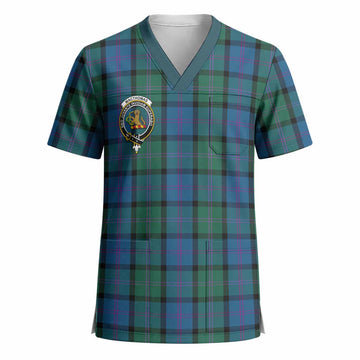 MacThomas (McThomas) Crest Tartan Scrub Top - Tartan Vibes Clothing