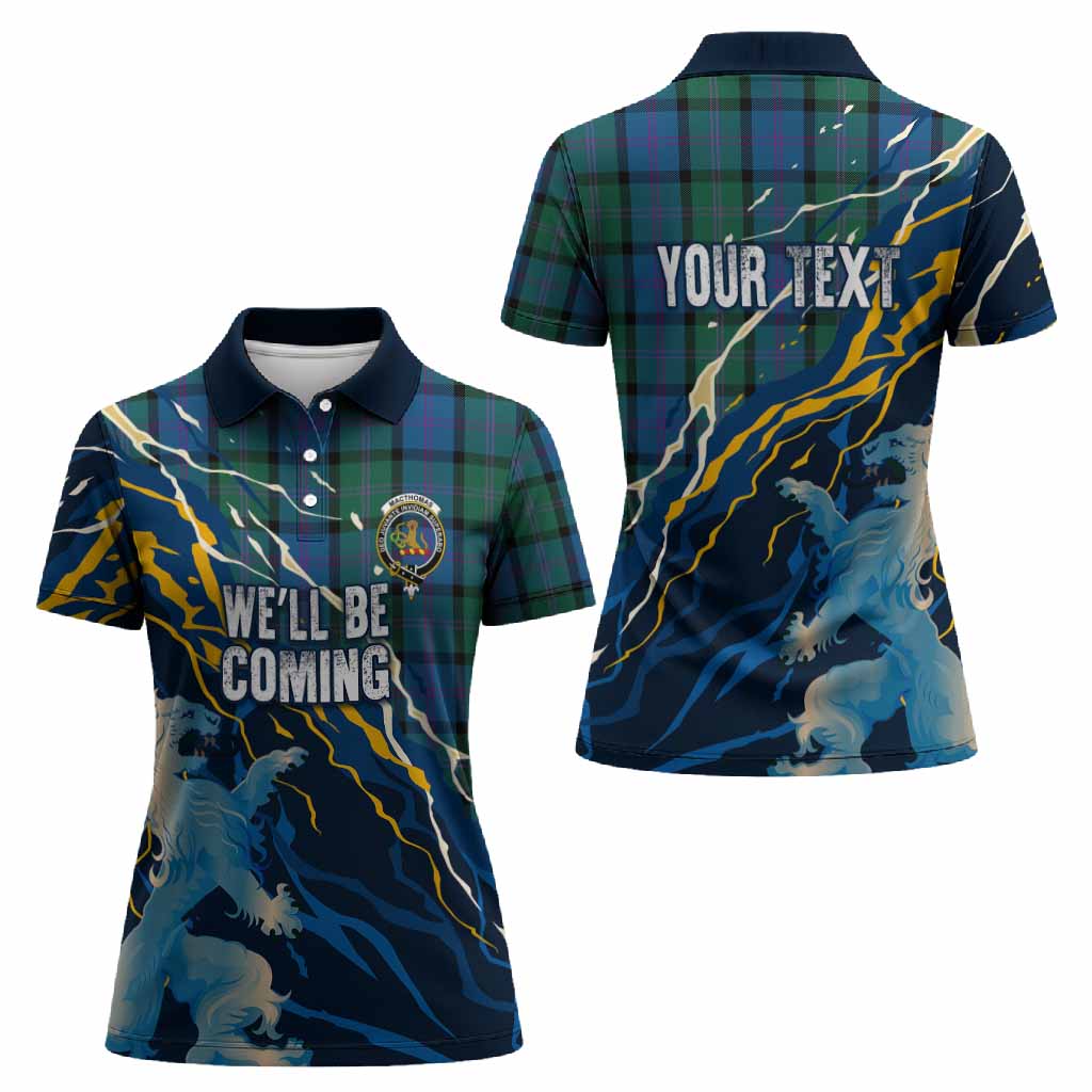 MacThomas (McThomas) Scotland Tartan Women Polo Shirt WC2026 Football - We'll Be Coming