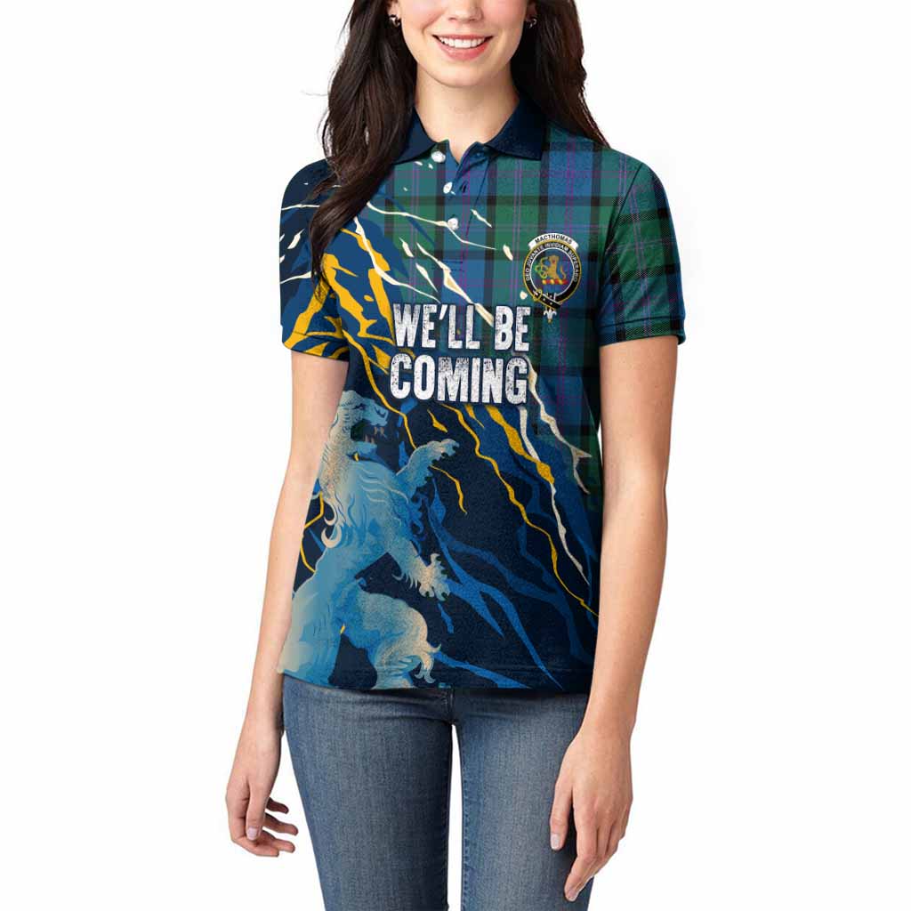 MacThomas (McThomas) Scotland Tartan Women Polo Shirt WC2026 Football - We'll Be Coming